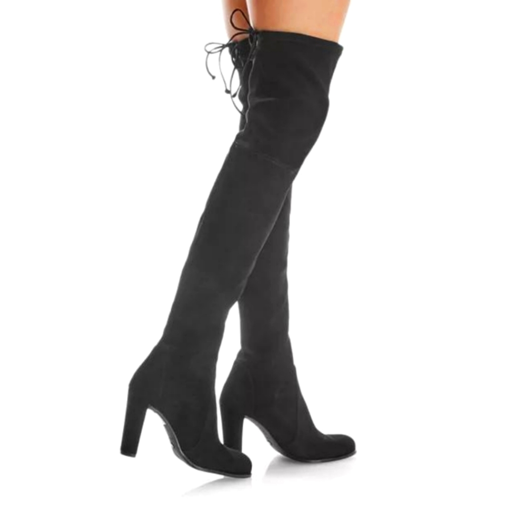 Stuart Weitzman Highland High Heel Boots in Black